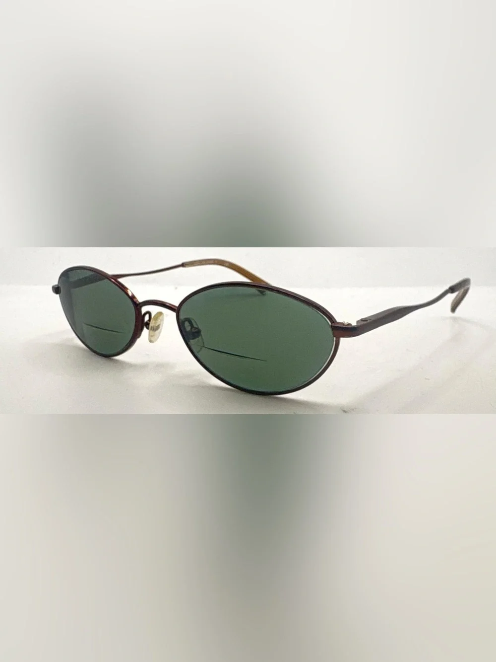 TB417 Brown Oval Metal Sunglasses Frames Only